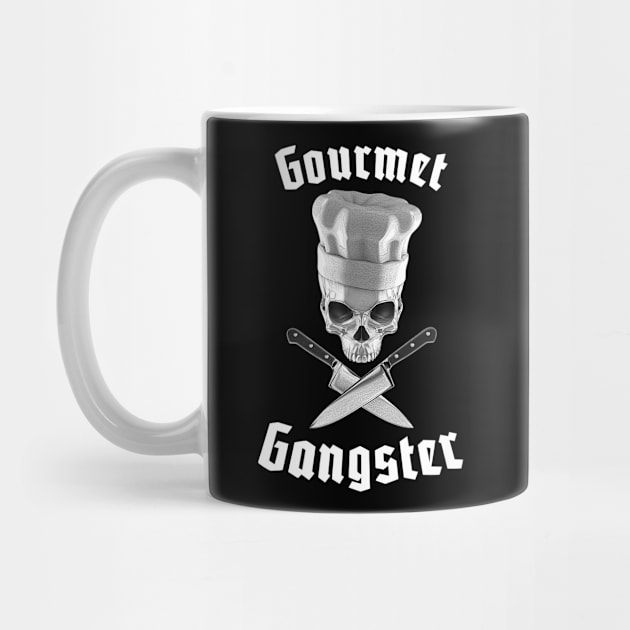 Gourmet Gangster Funny Chef Skul by Grandeduc